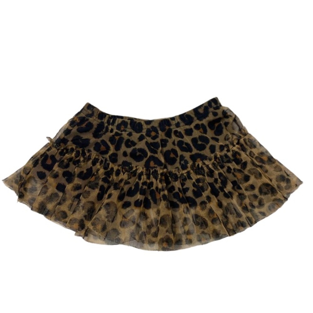 5/$25 Girls Jumping Beans leopard print tuelle skirt